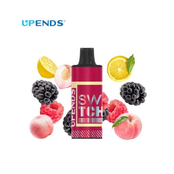 Upends-Switch-4500-Puff-Disposable-Pod-50mg-RASPBERRY-PEACH-LEMONADE