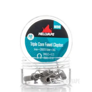 Hellvape-Fused-Clapton-Rebuildable-coils-NI90-Triple-Core-Fused-Clapton-Pre-Built-0.21ohm